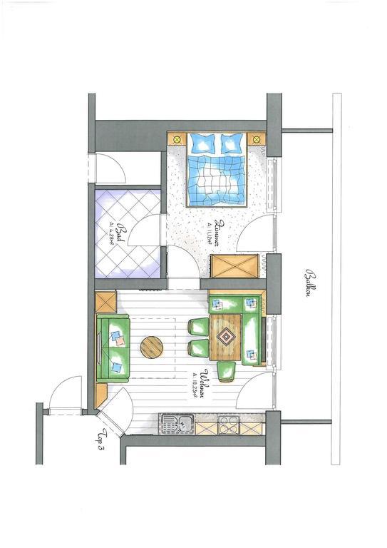 Aparthotel Hohe Bruecke Mittersill Rom bilde